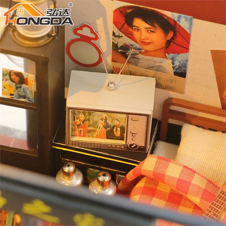 Easy To Assemble 90s Chinese Style DIY Miniature Diy Dollhouse
