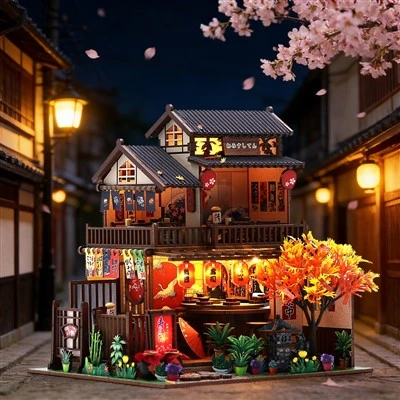 Wooden Japanese Style DIY Miniature Dollhouse Wooden Japanese Style DIY Miniature Dollhouse